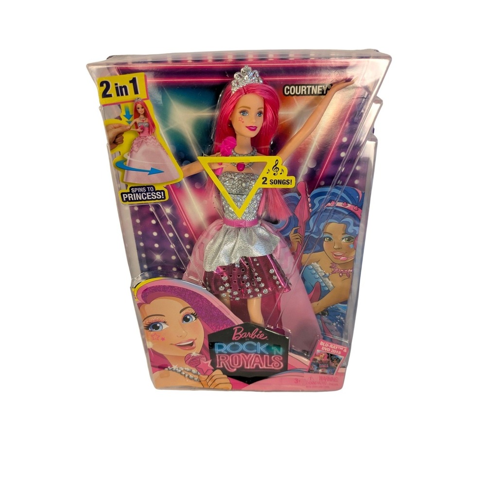 Barbie in Rock 'N Royals Courtney Transforming Doll CKB57 Pink Hair 2-in-1 Music